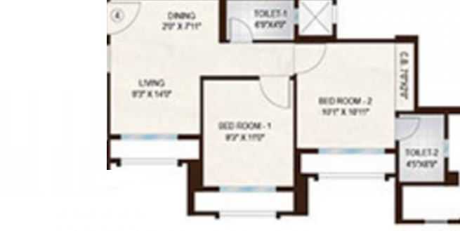  2 BHK 