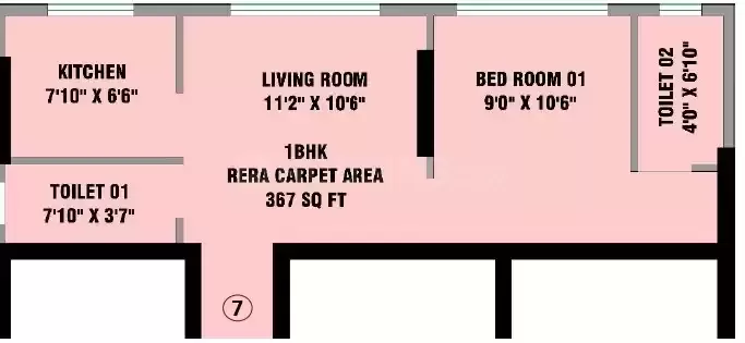  1 BHK 