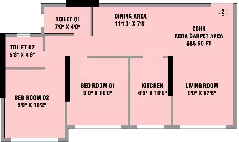  2 BHK 