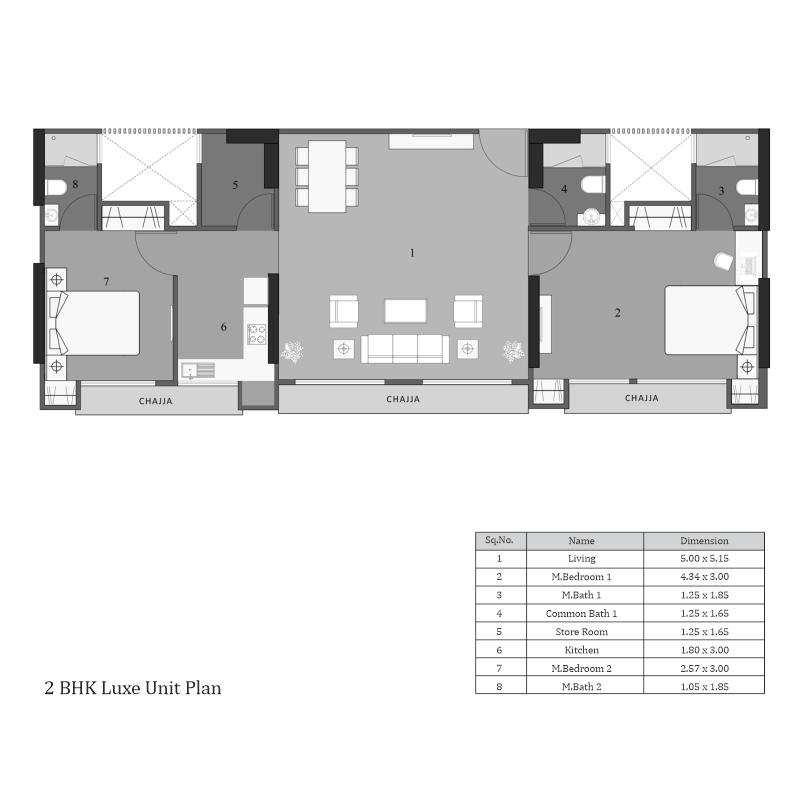  2 BHK 
