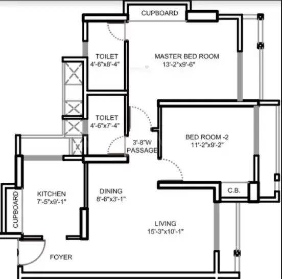  2 BHK 