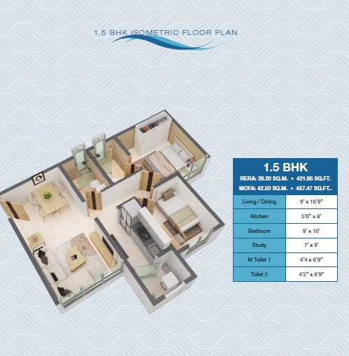  1.5 BHK 