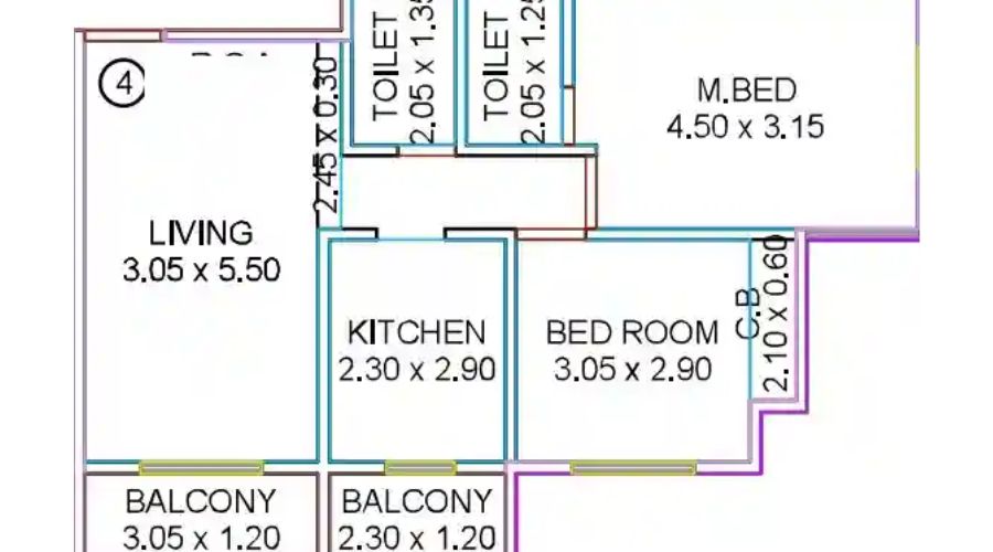  2 BHK in Leena Oasis 