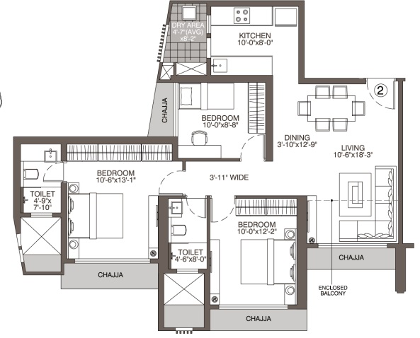  3BHK 